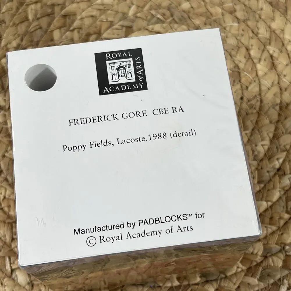 Padblocks Note Pad Cube Poppy Fields Lacoste Royal Academy of Arts Pen Holder